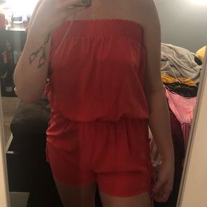 Bright Coal Romper Coverup